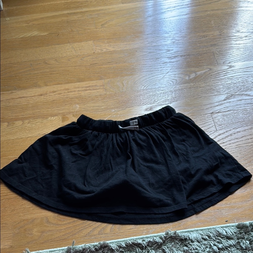 Cat & Jack Black Mini Skater Skirt High-Low Casual